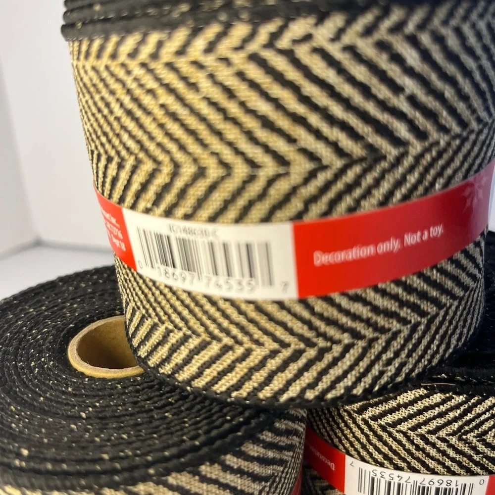 Holiday Christmas Crafter’s Ribbon 25ft Lot Of 6 Contemporary Patterns Target‎
